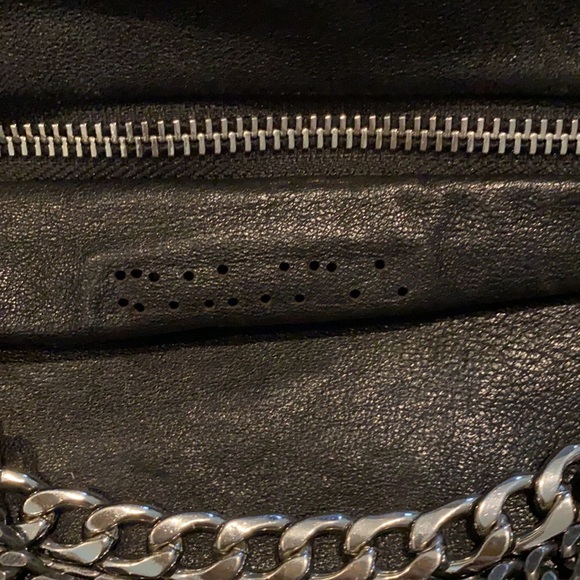 Cute Leather Bag with Heavy Chains - Picture 8 of 9